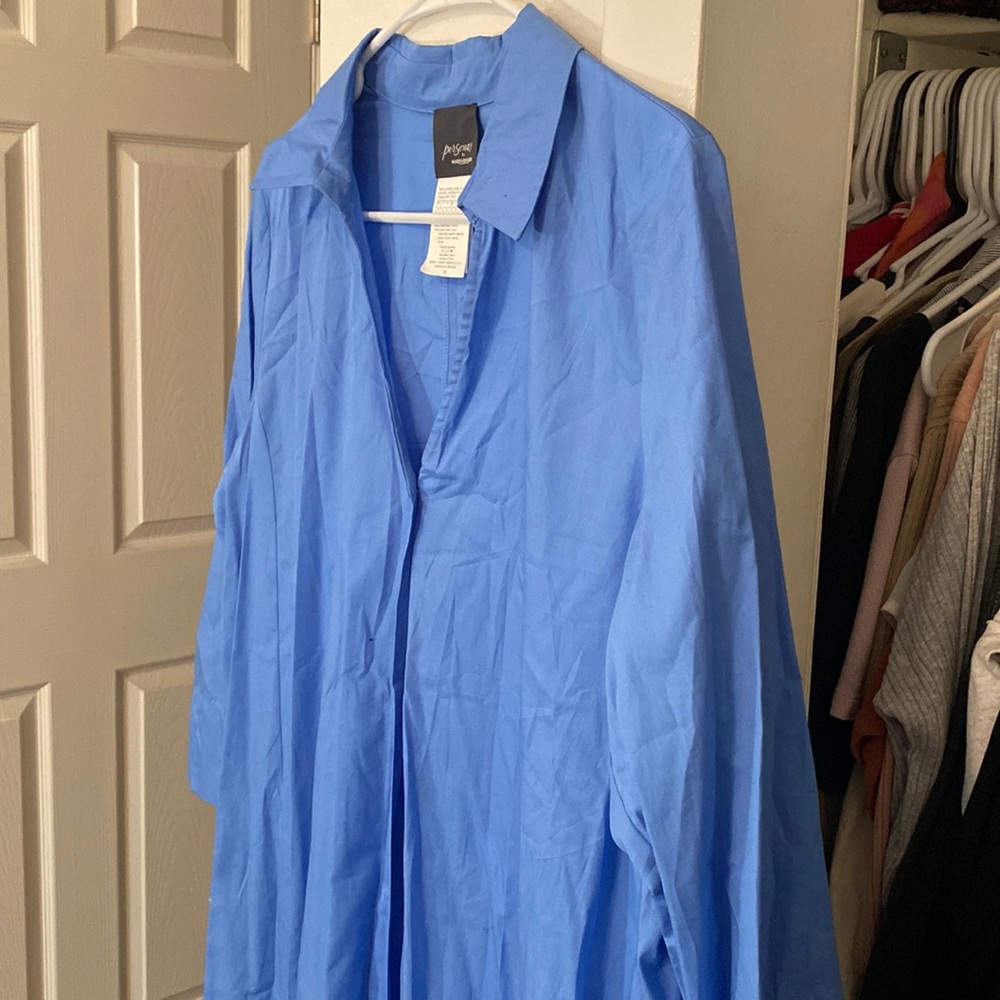 DESIGNER BLUE DRESS MARINA RINALDI NEVER WORN BRAND NEW